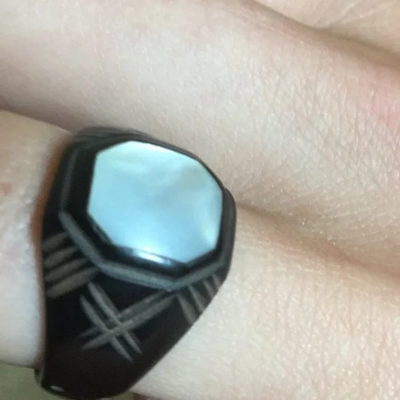 Vintage antique ring family estate collection jewelry boho cowgirl chic Art Deco - Picture 8 of 10